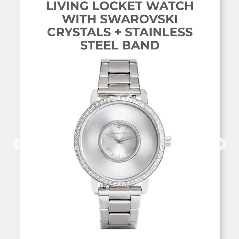 Origami Owl watch with accessories - Picture 5 of 6